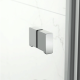 Porte de douche 90x196cm pliante anticalcaire avec profilé chrome