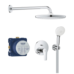 Douche encastrée Eurosmart avec Tempesta 250, Chrome