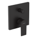 Mitigeur bain/douche encastré monocommande 2 sorties Vernis Shape, Noir Mat