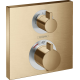 Mitigeur douche encastré thermostatique Ecostat Quare, Bronze Brossé