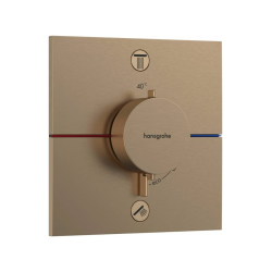 Mitigeur douche encastré thermostatique Showerselect Comfort E, Bronze brossé