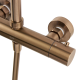 Colonne de douche thermostatique douchette stick Aurum, Or Rosé