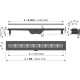 Caniveau de douche avec rebord pour grilles perforées 65cm