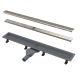 AlcaPlast Caniveau de douche universel avec grille 85 x 15 x 7,1 cm (APZ13-DOUBLE9-850)