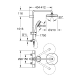 Colonne de douche thermostatique Tempesta Cosmopolitan System, Chrome