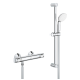 Ensemble de douche Tempesta 100 avec mitigeur thermostatique Grohterm 500, Chrome