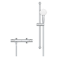 Ensemble de douche Tempesta 100 avec mitigeur thermostatique Grohterm 500, Chrome