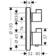 Mitigeur douche encastré thermostatique Ecostat S, Bronze Brossé
