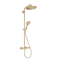 Colonne de douche thermostatique Croma Select S 280 1jet EcoSmart,Doré poli