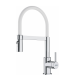 Mitigeur évier Semi-Pro Lina 205x410mm flexible & douchette extractible, Chrome/Blanc (FC 6087.031)
