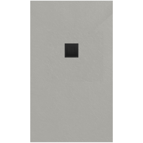 Receveur de douche Alek B-Way 160x90 en marbre coulé, Blanc