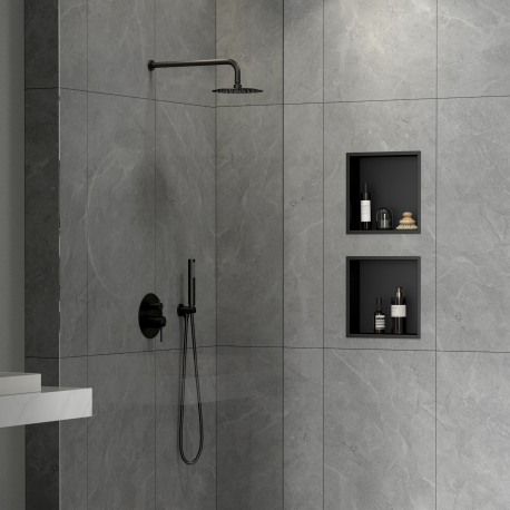 Niche de douche à encastrer 30x30cm, Rose Gold