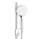 Ensemble de douche 3 fonctions Ø robinetterie, Chrome