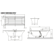 Baignoire rectangulaire Squaro Edge 1800x800 mm, Blanc