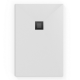 Alek Receveur de douche rectangulaire 100 x 80 cm avec siphon, en marbre coulé , Blanc (SATALEK10080B-S)