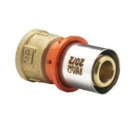 Multicouche - Raccord droit à visser femelle ø16 3/4" (510109MP)