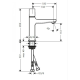 Mitigeur de lavabo Metropol Select 110, Chrome