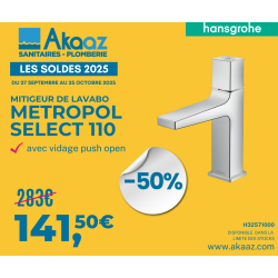 Mitigeur de lavabo Metropol Select 110, Chrome