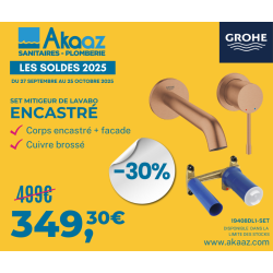 set corps encastré & façade mitigeur, essence, Warm Sunset Brossé (19408DL1-SET)