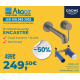 Pack mitigeur lavabo mural L Essence + corps encastrement, Hard Graphite Brossé