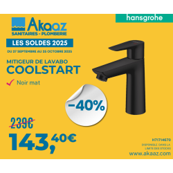 Talis E Mitigeur de lavabo 110 CoolStart sans tirette ni vidage, Noir mat (71714670)