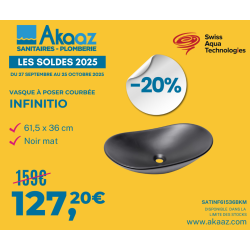 Set Vasque à poser ovale + Mitigeur XL B-Way avec levier
