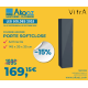 Mia armoire 145x35x35 cm pour salle de bain, porte softclose, blanc brillant (MIAV35B)