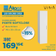 Mia armoire 145x35x35 cm pour salle de bain, porte softclose, blanc brillant (MIAV35B)
