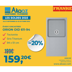 Orion - OID 611 Tectonite® Gris Titanium 940x510 mm (114.0442.824)
