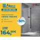 Paroi de douche 140 cm, 8mm d'épaisseur