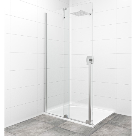 Paroi de douche avec porte coulissante 120cm Easy Walk-in X Motion, transparent