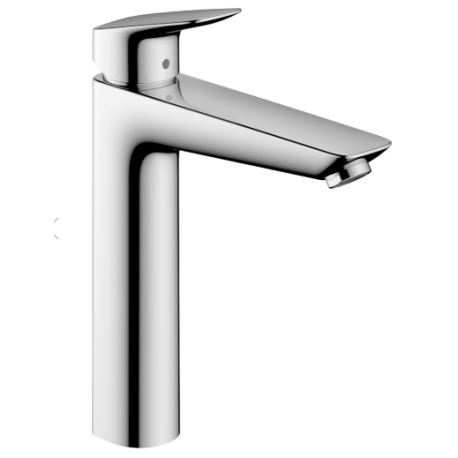 Mitigeur lavabo Logis 190 XL avec tirette et vidage, Chrome