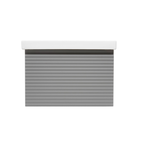 Meuble gris avec vasque 58x43x44,8cm Savona