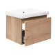 Meuble & lavabo 58x43x44,cm, Chêne