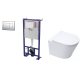 Pack WC : Bâti autoportant + WC Infinitio blanc mat