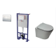 Pack WC : Bâti autoportant + WC Infinitio gris