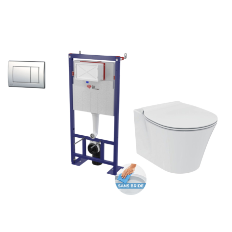 Pack WC : Bâti autoportant + WC Connect Air