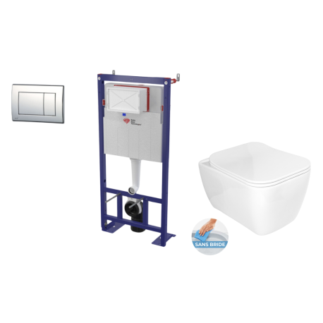 Pack WC : Bâti support + WC Havana Rimless blanc