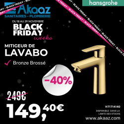 Mitigeur lavabo 70 Vernis Shape, Noir Mat