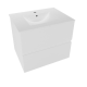 Meuble lave-main & lavabo Verona 46x26cm, Bois Foncé