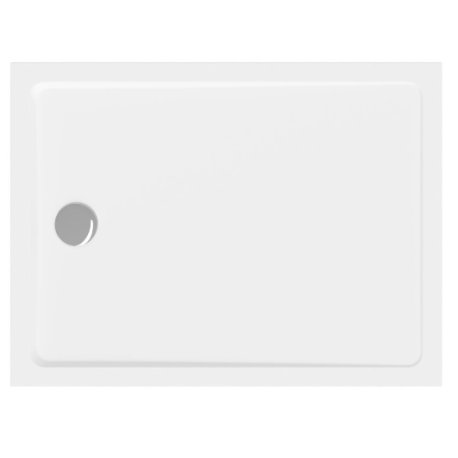 Receveur Project 120x80cm en marbre coulé, Blanc