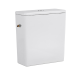 WC à poser avec abattant à frein de chute alimentation latérale, Blanc