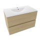 Meuble & lavabo Verona 80x50x45,5cm, Blanc Mat