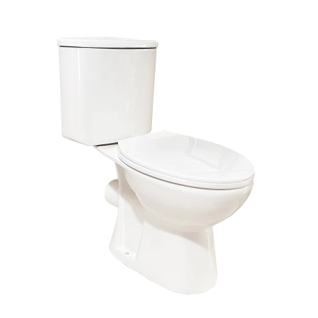 WC à poser Waba - sans bride, double chasse & abattant UF (CT8132)