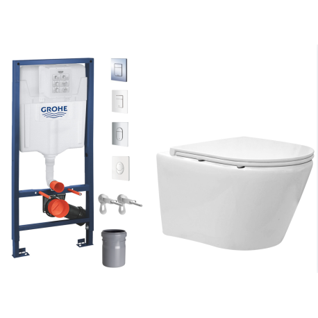 PACK WC GROHE CUVETTE BREVIS SANS BRIDE