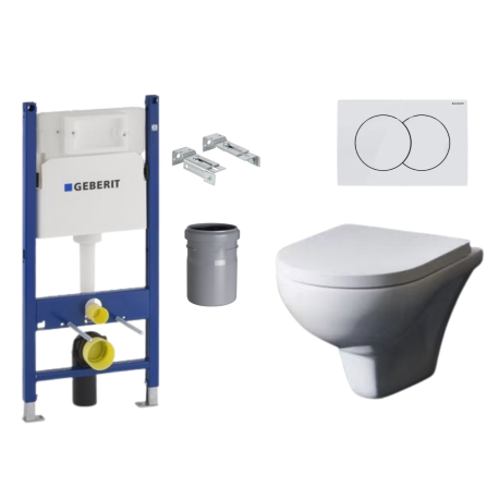 Pack WC : Bâti UP100 + WC Noxa + fixation + manchon