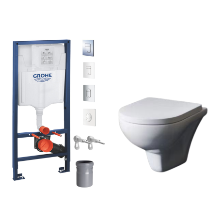 PACK WC GROHE CUVETTE BREVIS SANS BRIDE