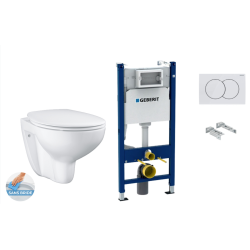 Pack WC : Duofix UP100 + cuvette blanche 39899000 + plaque de commande