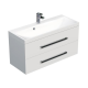 Meuble & lavabo Cube Way 100cm, Blanc