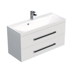 Meuble & lavabo Cube Way 100cm, Blanc
